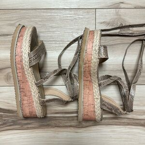 Krush snakeskin platform sandals